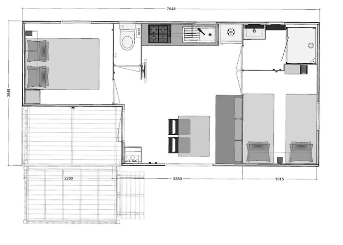 Kemp 3 Etoiles - Piscine - Ccaihff